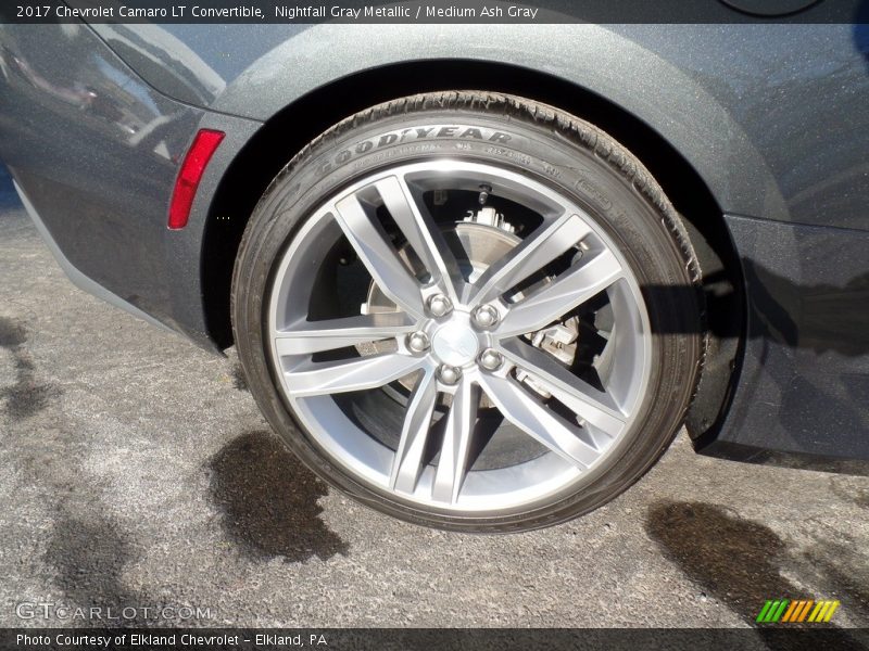 Nightfall Gray Metallic / Medium Ash Gray 2017 Chevrolet Camaro LT Convertible