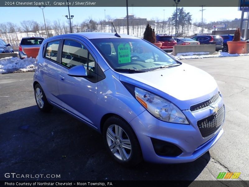 Grape Ice / Silver/Silver 2014 Chevrolet Spark LT