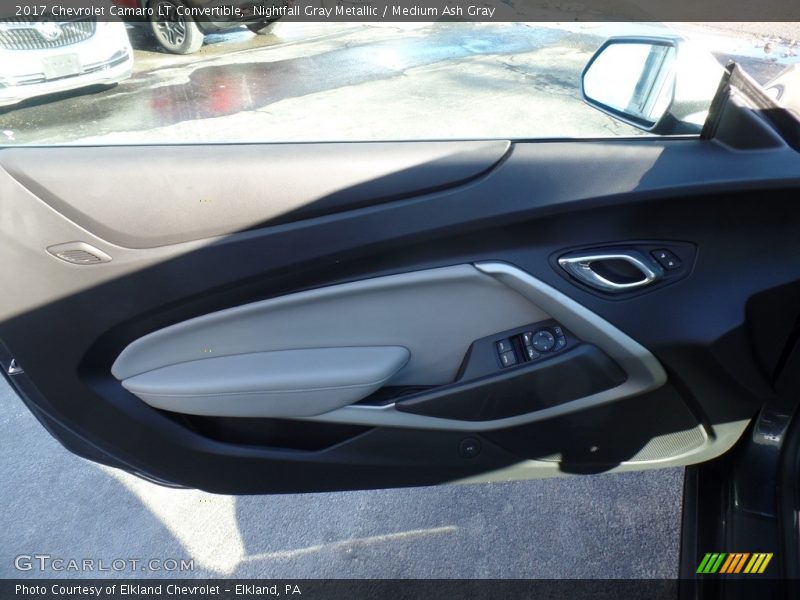 Nightfall Gray Metallic / Medium Ash Gray 2017 Chevrolet Camaro LT Convertible
