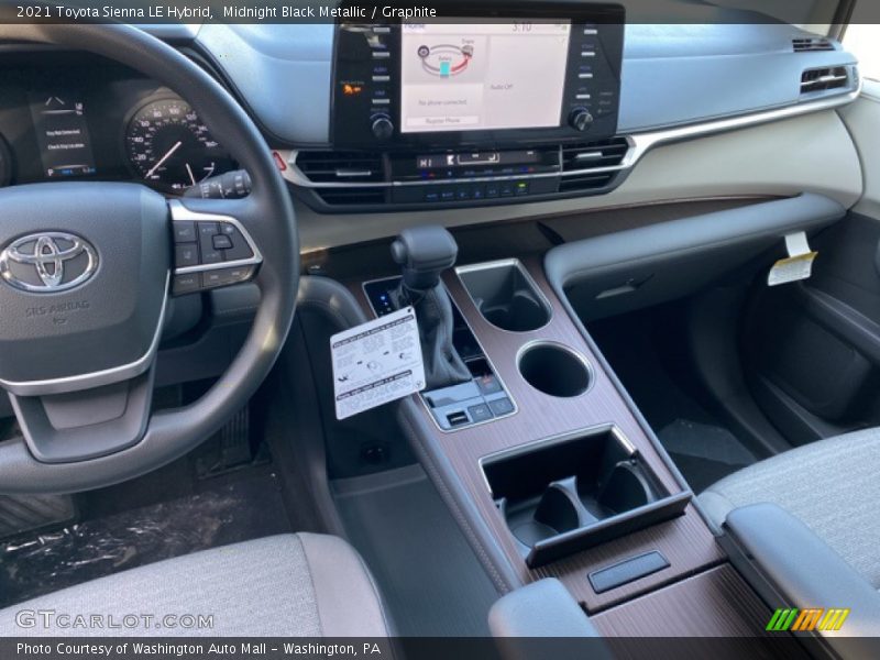 Midnight Black Metallic / Graphite 2021 Toyota Sienna LE Hybrid