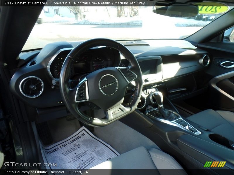 Nightfall Gray Metallic / Medium Ash Gray 2017 Chevrolet Camaro LT Convertible