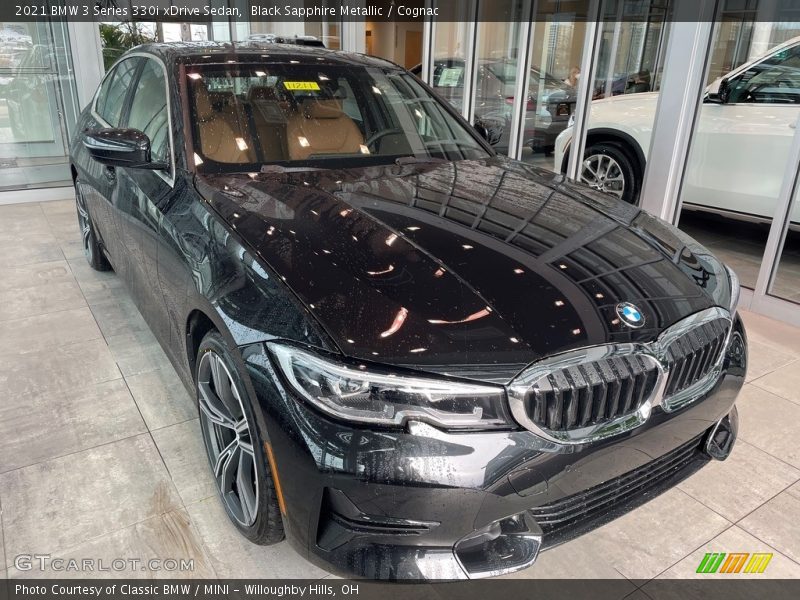 Black Sapphire Metallic / Cognac 2021 BMW 3 Series 330i xDrive Sedan