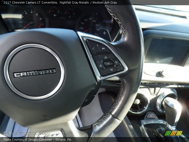 Nightfall Gray Metallic / Medium Ash Gray 2017 Chevrolet Camaro LT Convertible