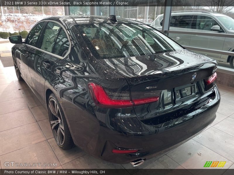 Black Sapphire Metallic / Cognac 2021 BMW 3 Series 330i xDrive Sedan