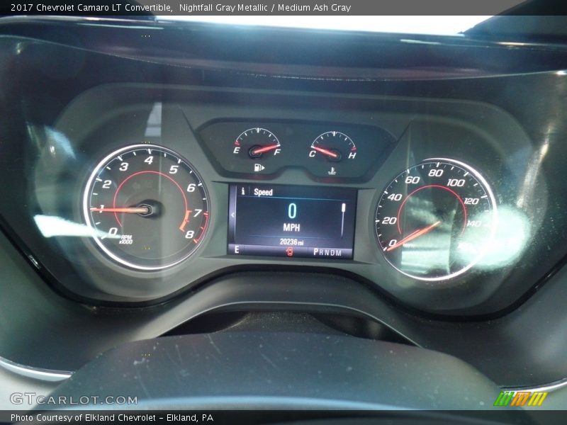Nightfall Gray Metallic / Medium Ash Gray 2017 Chevrolet Camaro LT Convertible