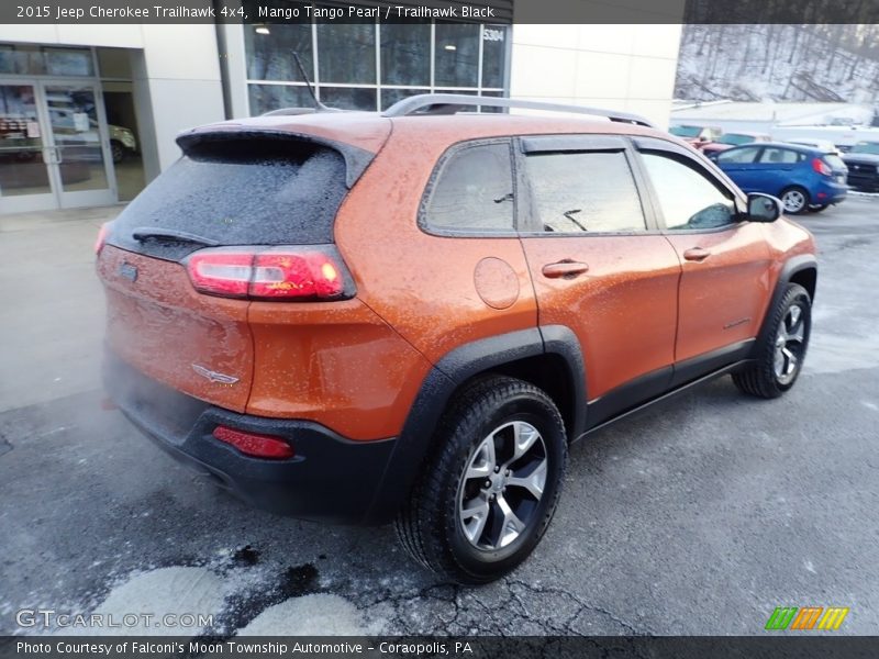 Mango Tango Pearl / Trailhawk Black 2015 Jeep Cherokee Trailhawk 4x4