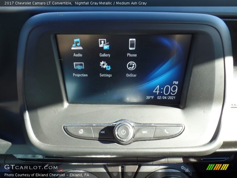 Nightfall Gray Metallic / Medium Ash Gray 2017 Chevrolet Camaro LT Convertible
