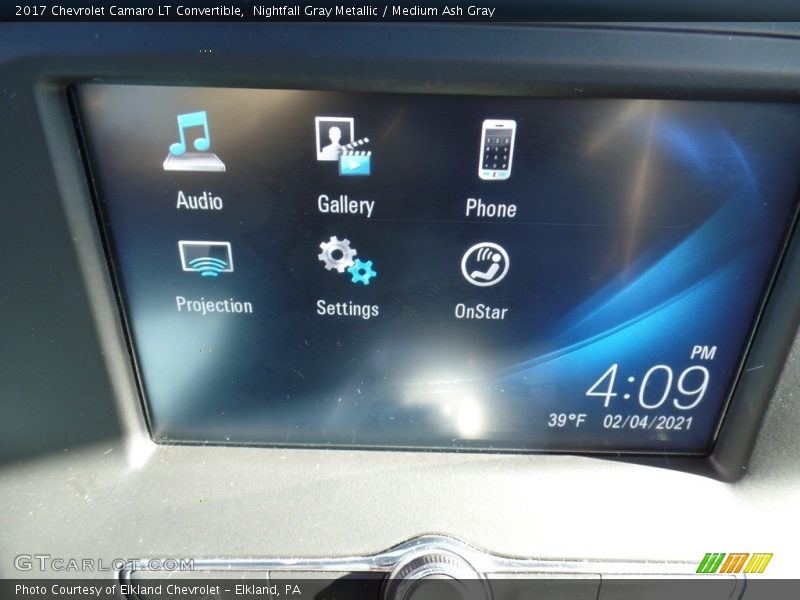 Nightfall Gray Metallic / Medium Ash Gray 2017 Chevrolet Camaro LT Convertible