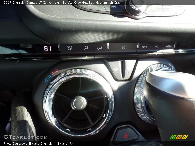 Nightfall Gray Metallic / Medium Ash Gray 2017 Chevrolet Camaro LT Convertible