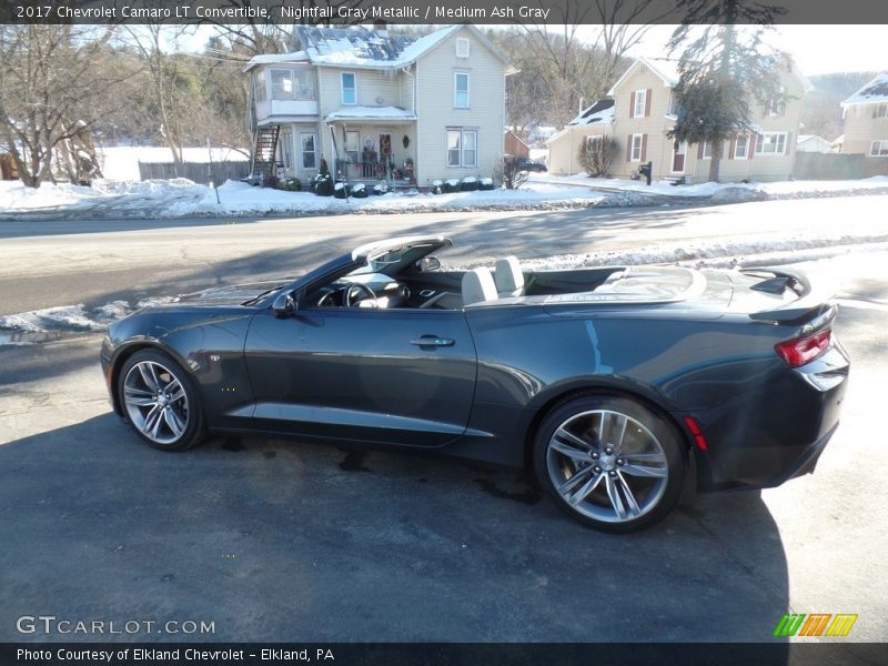 Nightfall Gray Metallic / Medium Ash Gray 2017 Chevrolet Camaro LT Convertible