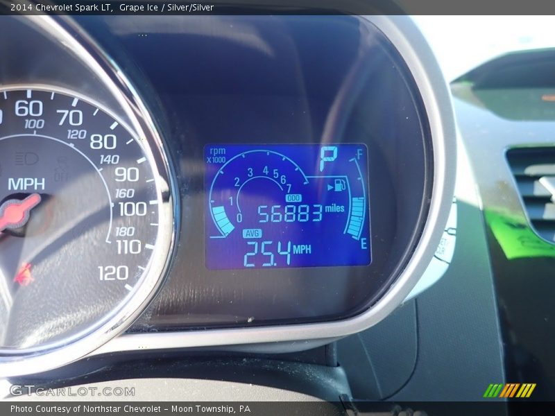 Grape Ice / Silver/Silver 2014 Chevrolet Spark LT