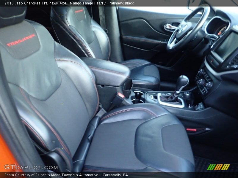 Mango Tango Pearl / Trailhawk Black 2015 Jeep Cherokee Trailhawk 4x4