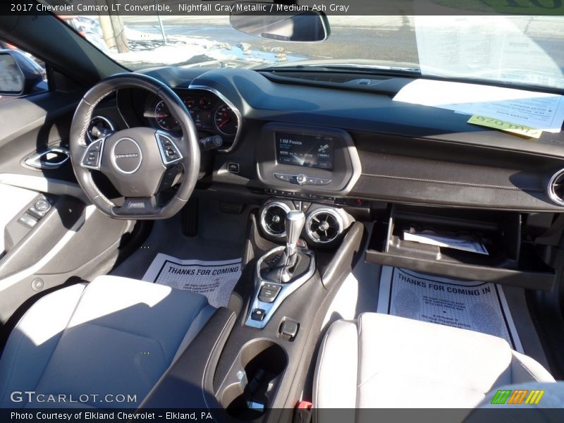 Nightfall Gray Metallic / Medium Ash Gray 2017 Chevrolet Camaro LT Convertible