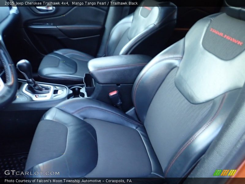 Mango Tango Pearl / Trailhawk Black 2015 Jeep Cherokee Trailhawk 4x4