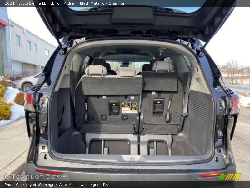 Midnight Black Metallic / Graphite 2021 Toyota Sienna LE Hybrid