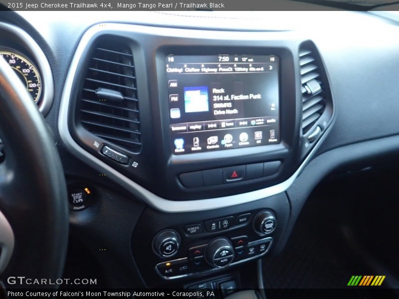 Mango Tango Pearl / Trailhawk Black 2015 Jeep Cherokee Trailhawk 4x4
