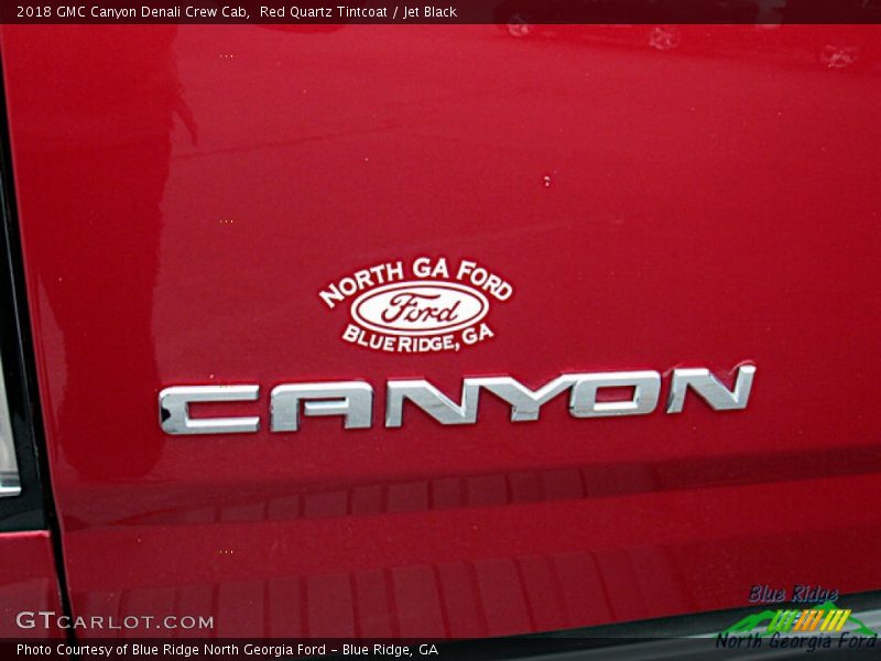 Red Quartz Tintcoat / Jet Black 2018 GMC Canyon Denali Crew Cab