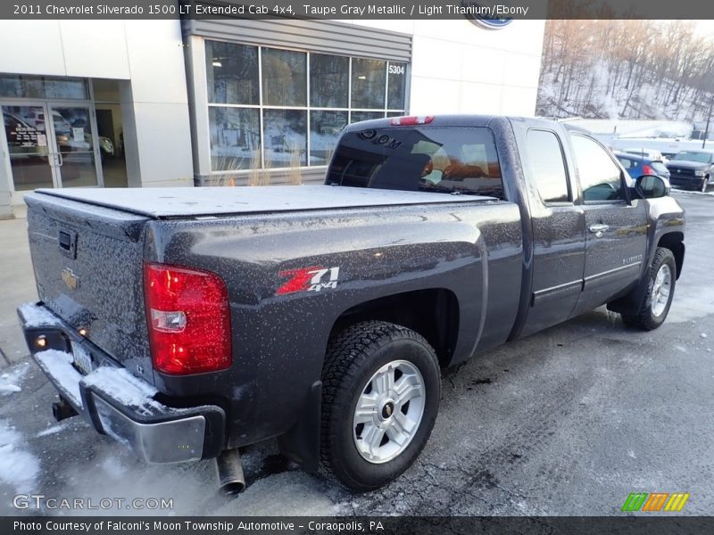 Taupe Gray Metallic / Light Titanium/Ebony 2011 Chevrolet Silverado 1500 LT Extended Cab 4x4