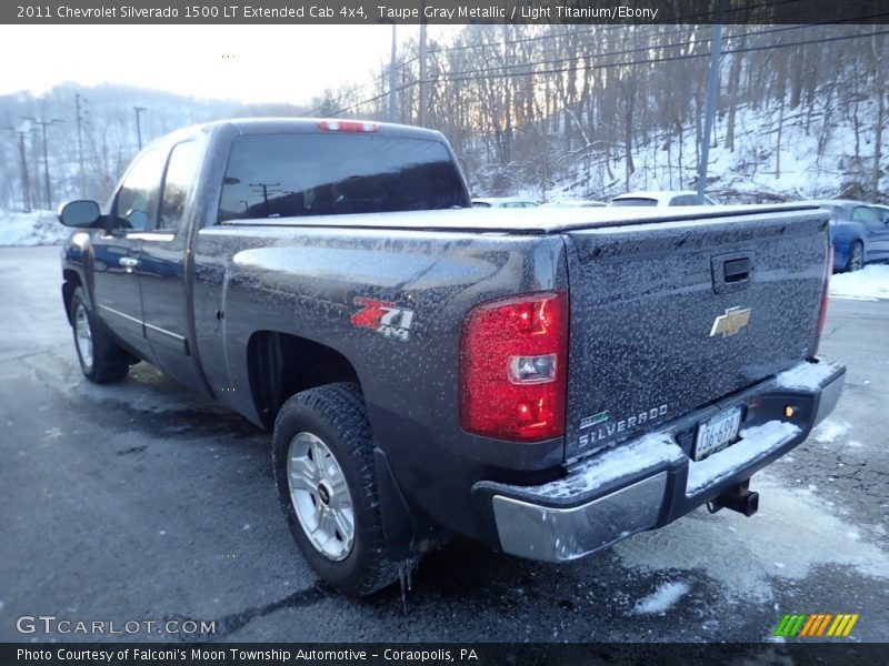 Taupe Gray Metallic / Light Titanium/Ebony 2011 Chevrolet Silverado 1500 LT Extended Cab 4x4
