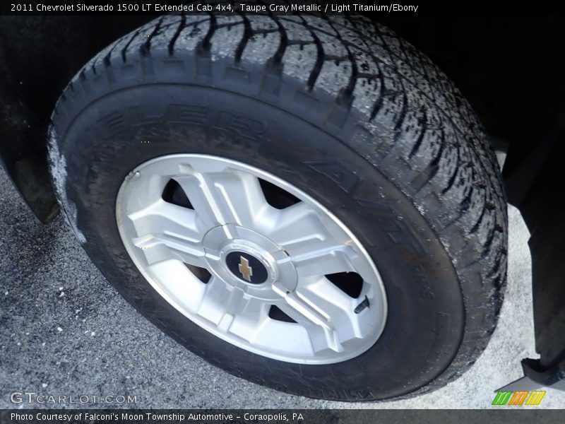 Taupe Gray Metallic / Light Titanium/Ebony 2011 Chevrolet Silverado 1500 LT Extended Cab 4x4