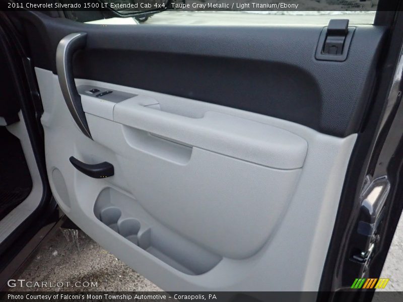 Taupe Gray Metallic / Light Titanium/Ebony 2011 Chevrolet Silverado 1500 LT Extended Cab 4x4