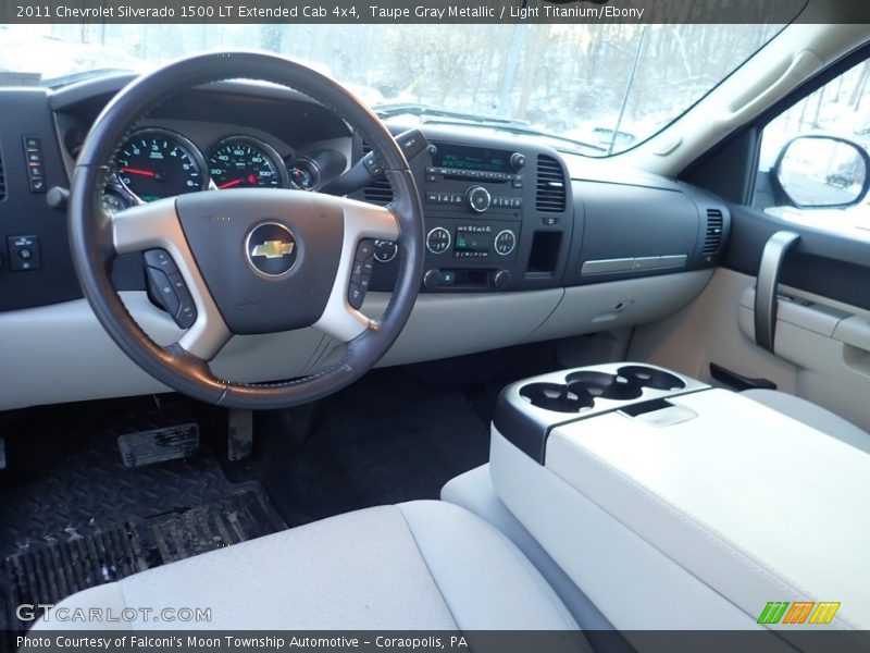 Taupe Gray Metallic / Light Titanium/Ebony 2011 Chevrolet Silverado 1500 LT Extended Cab 4x4