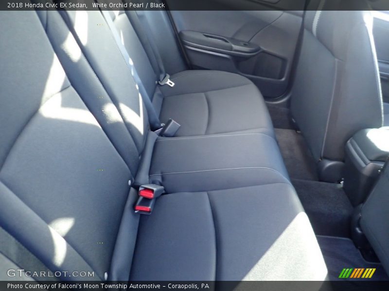 White Orchid Pearl / Black 2018 Honda Civic EX Sedan