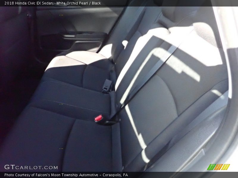 White Orchid Pearl / Black 2018 Honda Civic EX Sedan