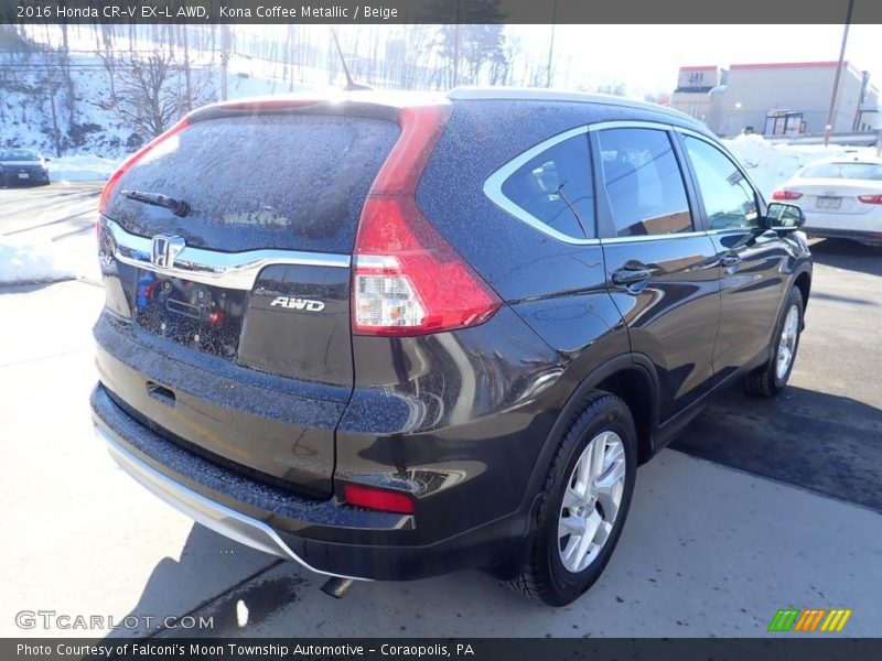 Kona Coffee Metallic / Beige 2016 Honda CR-V EX-L AWD