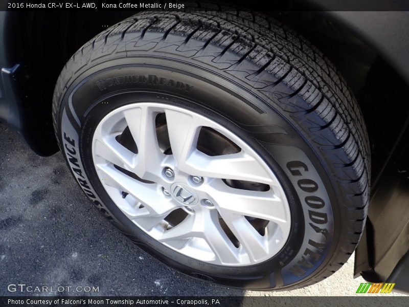 Kona Coffee Metallic / Beige 2016 Honda CR-V EX-L AWD