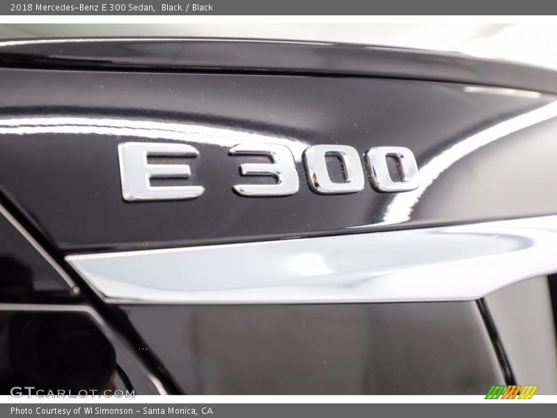 Black / Black 2018 Mercedes-Benz E 300 Sedan