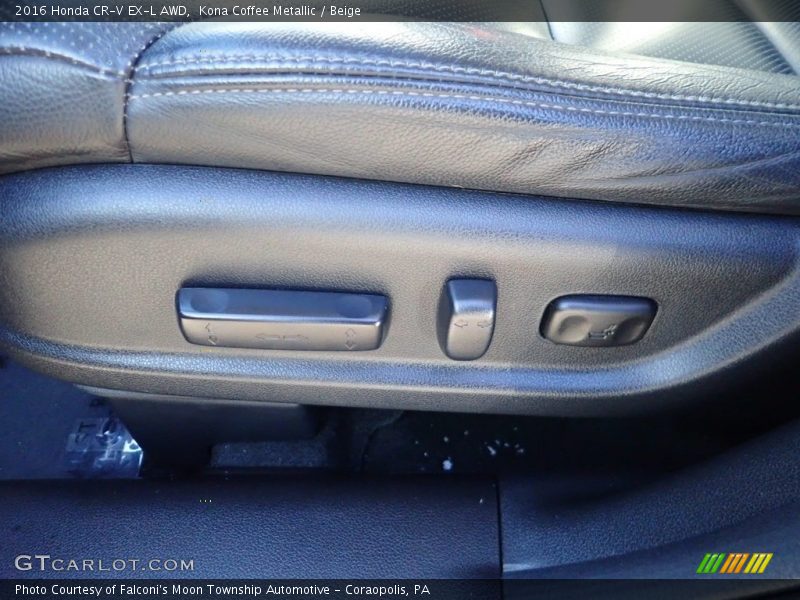 Kona Coffee Metallic / Beige 2016 Honda CR-V EX-L AWD