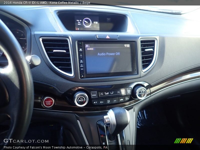 Kona Coffee Metallic / Beige 2016 Honda CR-V EX-L AWD
