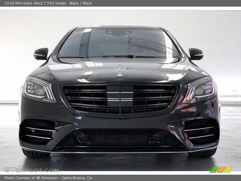 Black / Black 2018 Mercedes-Benz S 560 Sedan