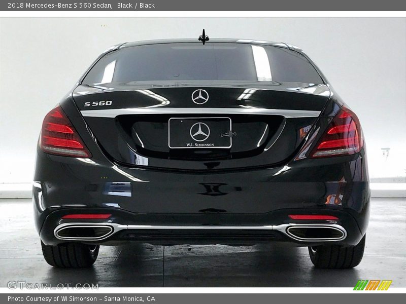 Black / Black 2018 Mercedes-Benz S 560 Sedan