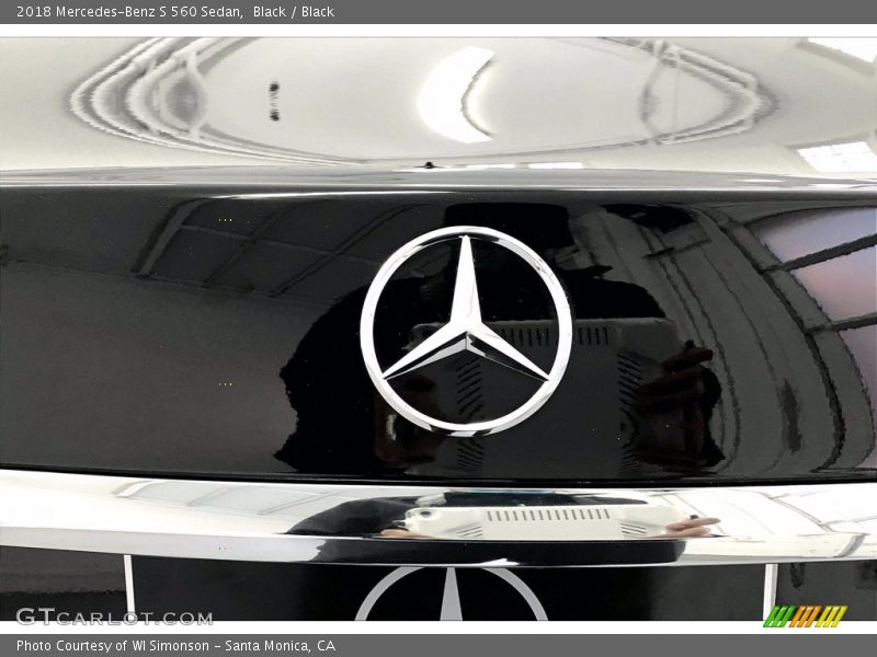 Black / Black 2018 Mercedes-Benz S 560 Sedan