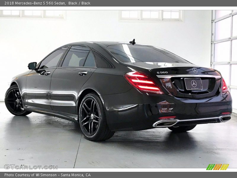 Black / Black 2018 Mercedes-Benz S 560 Sedan