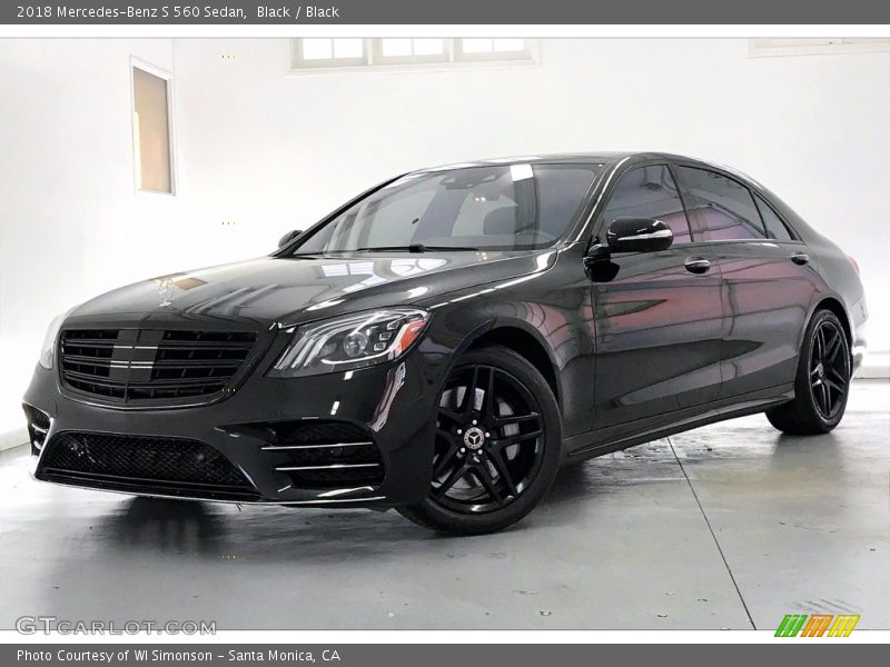 Black / Black 2018 Mercedes-Benz S 560 Sedan