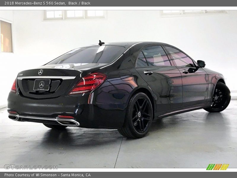 Black / Black 2018 Mercedes-Benz S 560 Sedan