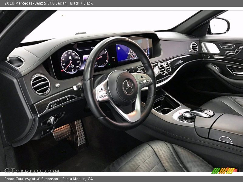Black / Black 2018 Mercedes-Benz S 560 Sedan