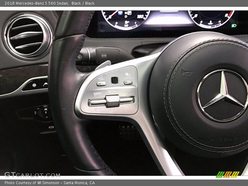 Black / Black 2018 Mercedes-Benz S 560 Sedan