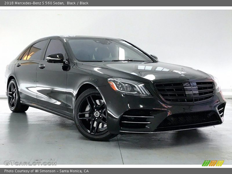 Black / Black 2018 Mercedes-Benz S 560 Sedan