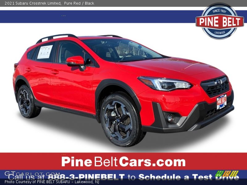 Pure Red / Black 2021 Subaru Crosstrek Limited