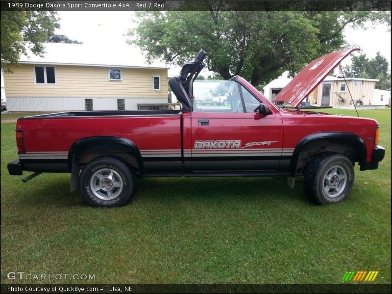 1989 Dakota Sport Convertible 4x4 Red