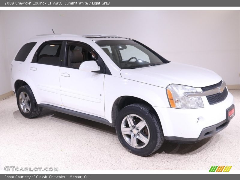 Summit White / Light Gray 2009 Chevrolet Equinox LT AWD