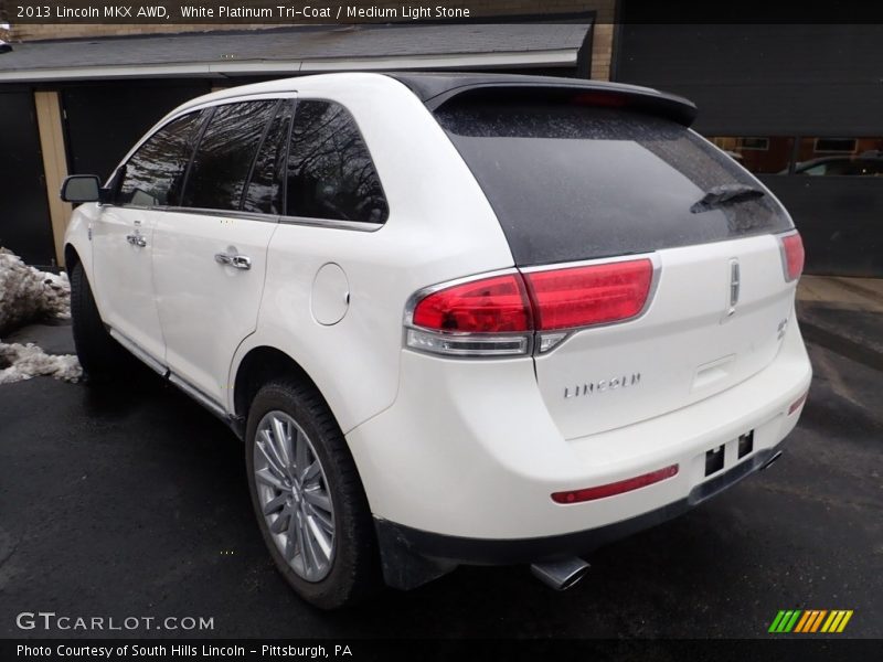 White Platinum Tri-Coat / Medium Light Stone 2013 Lincoln MKX AWD