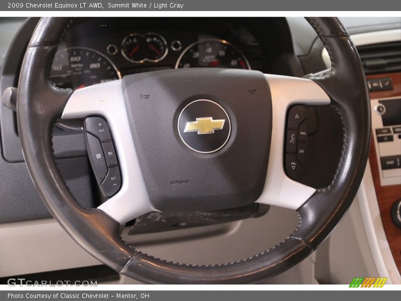 Summit White / Light Gray 2009 Chevrolet Equinox LT AWD