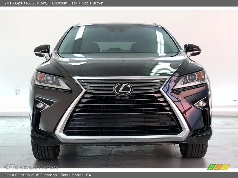 Obsidian Black / Noble Brown 2016 Lexus RX 350 AWD