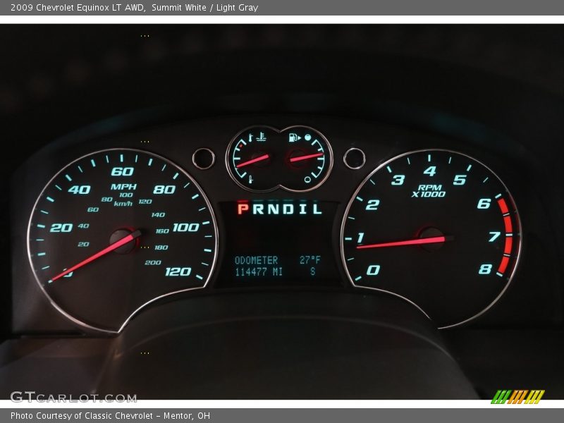 Summit White / Light Gray 2009 Chevrolet Equinox LT AWD