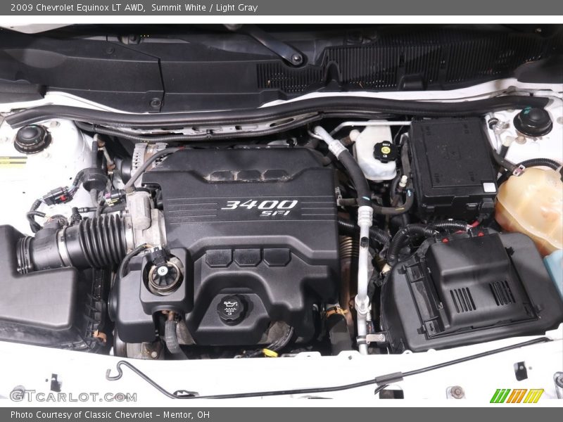 Summit White / Light Gray 2009 Chevrolet Equinox LT AWD